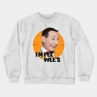 Pee-Wee's Beautiful Orange Background Crewneck Sweatshirt